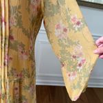 NWOT Finer Boutique Brand Prairie Floral Voile 2pc Shift Dress $125 M Yellow Size M Photo 5