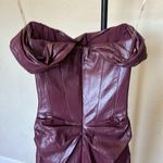House Of CB ‎ 'Raven' Mulberry Vegan Leather Corset Dress NWT size XS Photo 12
