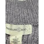 Treasure & Bond Oversized Lavender Thick Soft Bell Sleeved Sweater Size S Retro Photo 2