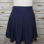 Forever 21 🎈 Navy Polka Dot Mini Flowy Skirt Size S Photo 0