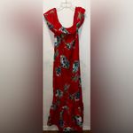 Vintage Hilo Hattie Hawaiian Dress Aloha Floral Red Maxi Dress Hawaii Dress Size M Photo 1