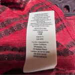 Free People  Sleeveless Eyelet Crochet Stripe Peplum Tank Top Photo 5