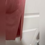 Alice + Olivia  $395 Deanna Pink Rose Wide Leg Satin Pants Feminine Coquette Photo 4