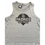 Soft As Grape San Diego Padres Gray Tank Top Photo 0