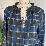 Current Air  Plaid Blouson Sleeve Pleated Mini Length Dress Size Medium Photo 6