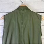 Ro & De Anthropologie Cargo Vest Full Zip Jacket Olive Green Womens Size Small Photo 6