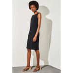 Ming Wang Plus Size 2X Crew Neck Knit Acrylic Tank Dress Black Minimalist Photo 3