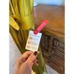 Mac Duggal Pleated Midi Dress Chartreuse Belted V Neck Size 6 NWT Photo 3