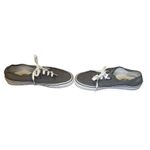 Vans Canvas Skateboarding Shoes Mens Size 6/Womens 7.5 Grey White Off The Wall Photo 8