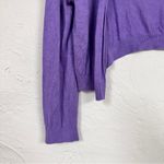 Talbots Purple Cropped Cardigan Sweater Women M Preppy Classic Academia Feminine Photo 1