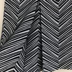 Escada Rendal Black & White Chevron Knit Midi Skirt Size 4 Photo 4