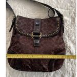 Coach Vintage H0868-F12852 Dark Brown Sparkly Signature Women’s Bag Crossbody Photo 8