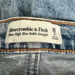 Abercrombie & Fitch  Ultra High Rise Ankle Straight Jeans Distressed Denim 26 Photo 2