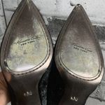 Kenneth Cole  Black Mohair Ankle Strap Pointed Stiletto Heels EUC Photo 5