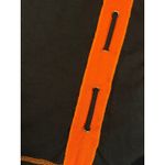 HEGLER Asymmetrical Paneled Long Sleeve Tunic Dress M Orange Gray Brown Size M Photo 4