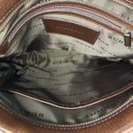 Burberry Brown Embossed Leather Crossbody Adjustable Strap Heritage Style Photo 7