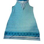 Blue Patterned Sleeveless Dress Size M Photo 0