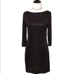 ZARA Black Cutout Back 3/4 Sleeves Evening Cocktail Special Event Mini Dress M Photo 8