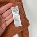 Ruby Moon Women's Waffle Knit Mock Neck Pullover Brown Sz S Photo 4