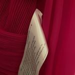 Mac Duggal  Pleated Bell Sleeve Pink Chiffon Mini Dress Photo 8