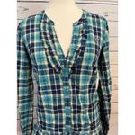 Hollister  Plaid babydoll Shirt Womens‎ size Small Y2K 90s 80s Peplum Milkmaid Photo 1