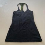 Lululemon  Run: Start Line Racerback shirt Black Heather Lime Size 4 Photo 0