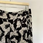 Soma black white butterflies soft pajama pants pockets rayon women's size large Photo 1