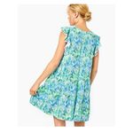 Lilly Pulitzer Lacie Swing Tiered Mini Dress Printed Pom Pom Cotton XS 272589 Photo 12
