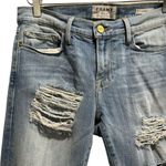 frame denim Le Garcon Distressed Ankle Jeans, Redlands 26 Photo 9