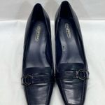 Easy Spirit EASY‎ SPIRIT LEATHER SLIP ON HEEL 8.5 W/2” HEEL DARK PURLE PREOWNED Photo 1