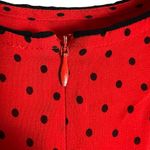 Ganni  Mullin Georgette Red Polka Dot Print Long Sleeve Blouse Size 4 Photo 12