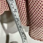 Fiori Di Zucca Red Cream Retro Mini Houndstooth Print Silk A Line Dress Size 10 Photo 3