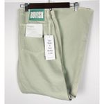 Boyish The Kirby High Rise Straight Jeans in El Cielo Green Crop Raw Hem 29 Photo 11