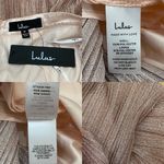 Lulus LULU’S Sweetest Soirée Blush Pink Metallic Pleated Open Back Mini Dress Size M Photo 13