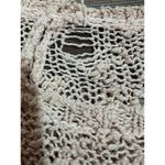 Anthropologie Sylt Boucle Pointelle Pullover Sweater Knitted Knotted Pink croche Photo 8