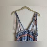 Heidi Dylan Blue & White Elastic Waist Maxi Dress. Size M Size M Photo 8