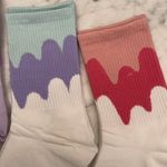 5 pairs of women’s knit cotton socks set , mix color Photo 2