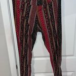 Terra & Sky Boho Mixed Patterns Soft Leggings - Size 1X Photo 4