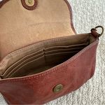 Margot New York Brown Leather Crossbody Bag Brass Chain Card Slots Photo 7