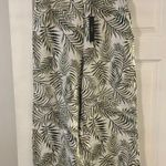 Tahari  100%linen Leaf Print Wide-Leg Pants size L brand new inseam 24” waist 32” Photo 0