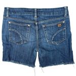 Joe's Women's Blue Honey Mid Rise Medium Wash Cut Off Denim Jean Shorts Size 29 Photo 1