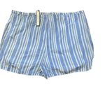 SONCY Blue Striped Women's Pajama Shorts Size 14 Photo 1
