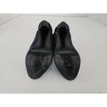 Nine West Blaiseo Genuine Blue Suede Stiletto Heel Bootie 6.5 Elastic X-Back 90s Photo 7