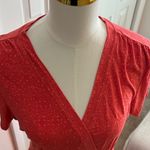 LL Bean Coral Midi Dress Size Medium – Casual & Comfortable Orange Photo 4