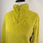 The North Face  Florescent Yellow Green Zip Pullover Size Medium Photo 3