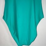 J.Crew L Swim One Piece Bikini Blue Color Block V Neck Photo 3