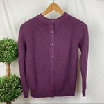 Kate Spade  Women's Saturday Purple Button  Ribbed Knit Sweater NEW XS Photo 2