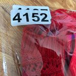 No Boundaries  Juniors Knit Crop Top S Red Fringe Y2K Festival Crochet Coquette Photo 8