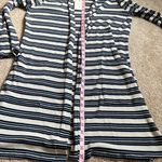 Hippie Rose NWT  Blue Striped Ribbed Knit Duster Cardigan   Size Medium Photo 3