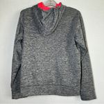 Under Armour  Hoodie Womens M Gray Hot Pink Logo Storm Kangaroo Pocket Cold Gear Photo 3